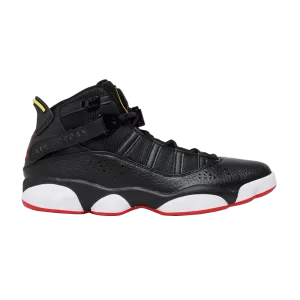 Air Jordan 6 Rings 'Playoffs' Noir/Blanc/Jaune Strike/Rouge Universitaire 322992 063