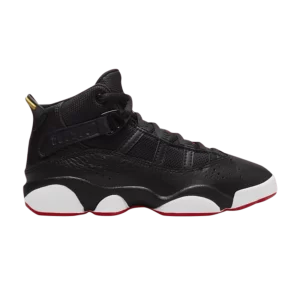 Air Jordan 6 Rings PS 'Bred' Noir/Blanc/Jaune Strike/Rouge université 323432 063