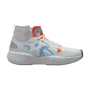 Air Jordan Delta 3 Mid 'Pure Platinum Chambray Total Orange' Platine pur/Orange total/Chambray/Ombre foncé DR7614 004