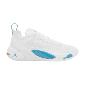 Air Jordan Luka 1 GS 'Legend of 7' Blanc/Neo turquoise/Cramoisi brillant/Argent métallique DQ6513 104