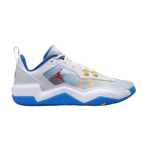 Air Jordan One Take 4 'White Lagoon Pulse' Blanc/Laguna Pulse/Or/Rouge Chili DO7193 164