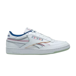 Reebok Just Dance x Club C Revenge 'White Multi-Color' Baskets Chaussures Blanc/Argent Métallique/Bleu Vectoriel GZ1403