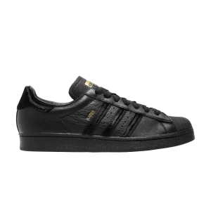 adidas Kader Sylla x Superstar ADV 'Monochrome Noir' Noir/Noir/Or Métallique GX7172