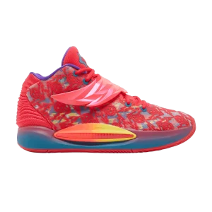 Nike KD 14 EP 'Ron English 3' Baskets Rouge sirène/Jaune grève/Violet furieux/Vert abysse DO6902 600