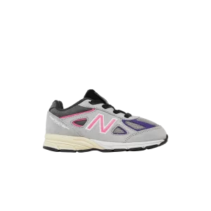New Balance Kith x United Arrows & Sons x 990v4 Baskets pour tout-petits Gris/Rose IV990KT4