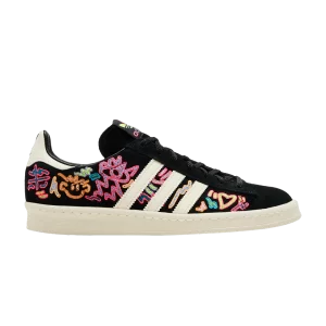 Kris Andrew Small x adidas Campus 80s 'Pride' Baskets Couleur blanche/Couleur noire/Couleur blanche GX6390