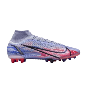 Nike Kylian Mbappé x Mercurial Superfly 8 Elite AG 'Flames' Baskets Chardon/Cramoisi brillant/Argent métallique DJ3973 506