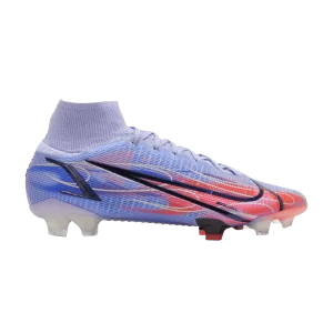 Nike Kylian Mbappé x Mercurial Superfly 8 Elite 'Flames' Baskets Chardon/Cramoisi brillant/Argent métallique DB2859 506