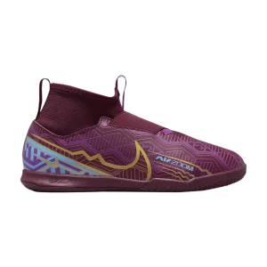 Nike Kylian Mbappé x Zoom Mercurial Superfly 9 Academy IC GS 'Dark Beetroot' Betterave foncé/Bleu université/Violet vif/Or métallique vif DO9792 694
