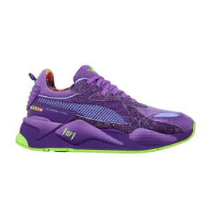 Puma LaMelo Ball x RS-X Jr 'Galaxy' Baskets Violet électrique/Violet prismatique/Vert Gecko 387028 01