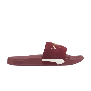 Puma Leadcat 2.0 Suede Classic Slide 'Zinfandel' Zinfandel/Golden Team 384872 04