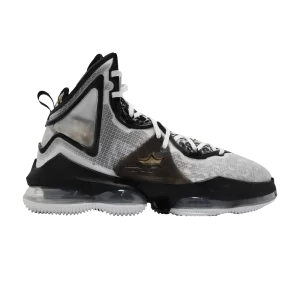 Nike LeBron 19 EP 'Leopard' Baskets Blanc/Or Métallique/Noir DC9340 100