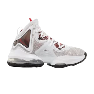 Nike LeBron 19 GS 'Sketch' Blanc/Noir/Rouge Universitaire DD0418 101