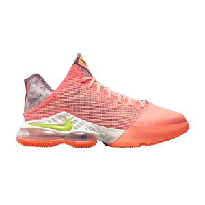 Nike LeBron 19 Low EP 'Hawaii' Crimson Bliss/Vert atomique/Orange pic/Marron clair/Vague améthyste DQ8343 600
