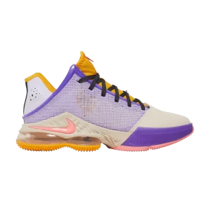 Nike LeBron 19 Low 'Mismatch' Lilas/Gris fumée foncé/Blanc perle/Look rose DO9829 500