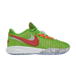 Nike LeBron 20 'Stocking Stuffer' Vert pomme/Rouge université/Cramoisi brillant/Argent réfléchissant FJ4955 300