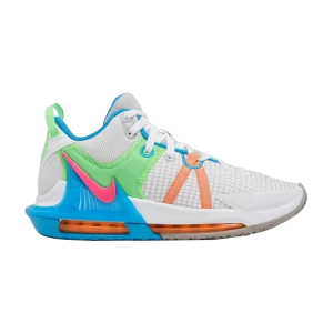 Nike LeBron Witness 7 'Grey Fog Multi-Color' Gris brume/Cobblestone/Bleu laser/Hyper rose DM1123 003