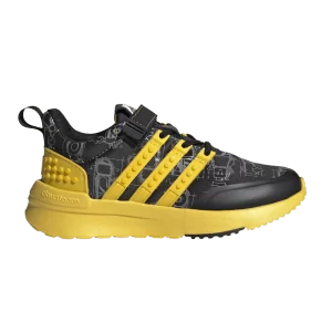 adidas LEGO x Racer TR Little Kid 'Black Equipment Yellow' Baskets Couleur Noir/Equipment Jaune/Gris Trois GW1878