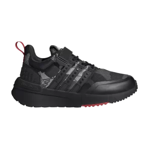 adidas LEGO x Racer TR Little Kid Baskets « Gris Noir » Gris trois pièces/Noir/Rouge GW0926