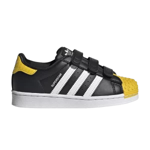 adidas LEGO x Superstar CF C 'Core Black Yellow' Baskets Noir/Blanc Nuage/Blanc Nuage GX3383