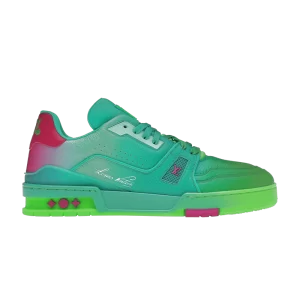 Baskets Louis Vuitton Trainer Low 'Green Ombre' Vert/Til/Rose 1A9TRU