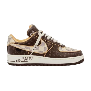 Nike Louis Vuitton x Air Force 1 Low 'Monogram Damier' Pilot Case Marron/Azure LV x AF1 MONOGRAM DAMIER