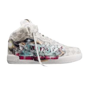 Nike Louis Vuitton x Air Force 1 Mid 'Graffiti' Baskets Voile/Multicolore 1A9V GRAFFITI MID