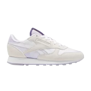 Reebok MadWoman x Classic Leather 'White Purple Oasis' Baskets Chaussures blanches/Chaussures blanches/Oasis pourpre GW3828