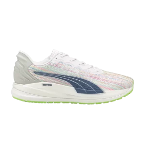 Puma Magnify Nitro SP 'White Sunblaze Green Glare' Baskets Blanc/Sunblaze/Vert flare 195417 01