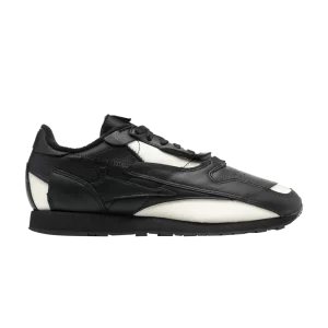 Reebok Maison Margiela x Wmns Classic Leather 'Memory Of – Black 'Baskets Noir/Classic Blanc/Blanc Chaussures GV9345