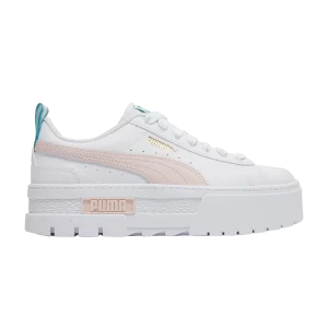 Puma Mayze Leather Jr 'White Chalk Pink' Baskets Blanc/Craie rose 384527 03