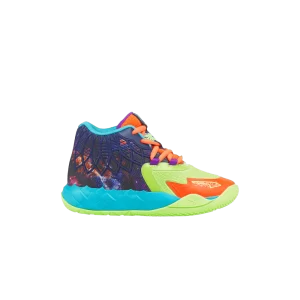 Baskets Puma MB.01 Little Kid 'Be You' Vert Gecko/Rouge Burst 385733 01