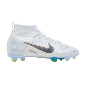 Nike Mercurial Superfly 8 Pro FG GS 'Football Grey Light Marine' Gris football/Marine clair/Volt/Bleu noirci DJ2843 054