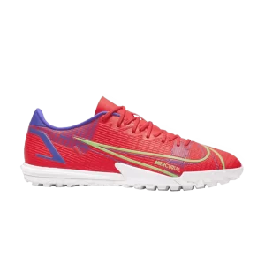 Nike Mercurial Vapor 14 Academy TF 'Bright Crimson Indigo Burst' Pourpre brillant/Argent métallique CV0978 600