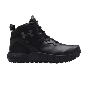 Under Armour Micro G Valsetz Mid Leather 'Black Jet Grey' Baskets Noir/Gris 3024334 001