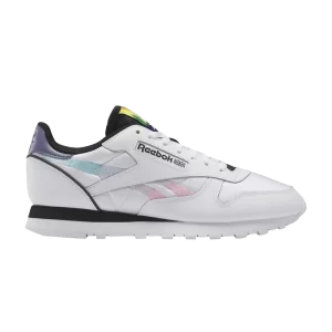 Reebok Nao Serati x Classic Leather SP 'Pride' Baskets Chaussures Blanc/Prelude Violet/Noir GY9804