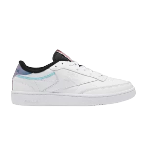 Reebok Nao Serati x Club C 'Pride' Baskets Chaussures Blanc/Prelude Violet/Noir GY9805