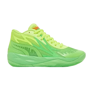 Puma Nickelodeon x MB.02 Jr 'Slime' Baskets Vert Fluoro/Lime Squeeze 377610 01