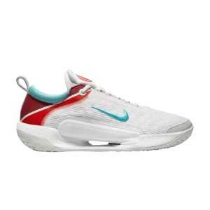 NikeCourt Zoom NXT 'White Habanero Red Washed Teal' Blanc/Argent clair/Rouge Habanero/Washed Til DH0219 136