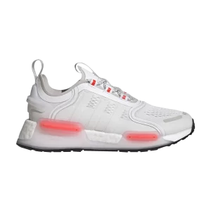 adidas NMD_R1 V3 J 'Blanc Rouge Solaire' Blanc Nuage/Blanc Nuage/Rouge Sunny GX2034