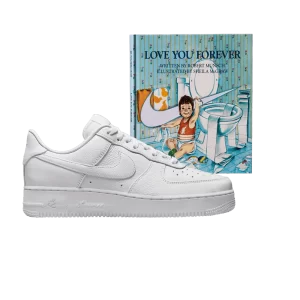 Nike NOCTA x Air Force 1 Low 'Certified Lover Boy' With Love You Forever Book Blanc/Blanc/Cobalt/Blanc CZ8065 100 LYF BOOK
