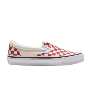 Vans OG Classic Slip-On LX 'Checkerboard – Racing Red 'Racing Rouge/Classic Blanc VN0A32QNTYR