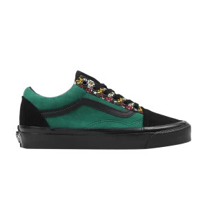 Vans Old Skool 36 DX 'Anaheim Factory – Baskets Velvet Floral' Velours Rouge/Vert VN0A4BVQRGR