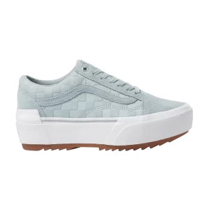 Vans Old Skool Stacked 'Embossed Checkerboard - High Rise' Baskets Taille Haute/True White VN0A4U15A47