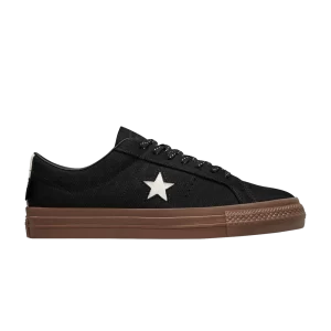 Converse One Star Pro Low 'Black Dark Gum' Baskets Noir/Blanc/Dark Bubble Gum A03217C