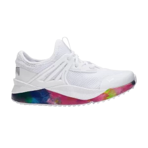 Puma Pacer Future Little Kid 'Tie-Dye Pop' Baskets Blanc/Argent/Ultra Violet 387016 01