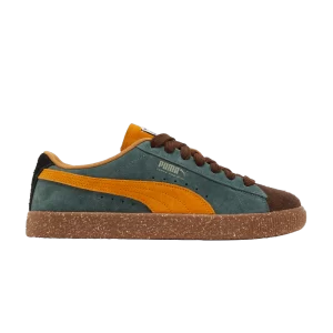 Baskets Puma Perks et Mini x Suede Vintage 'BIO/VERSE' Chocolat noir/Olive brûlée/Brique orange/Vert balsam 387036 01