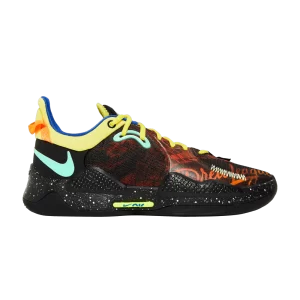 Nike PG 5 'Mismatched Multi' Noir/Varsity Rouge/Strike Jaune/Vert Glow CW3143 006