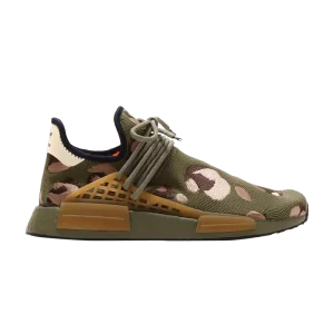 adidas Pharrell x NMD Human Race 'Animal Print - Olive' Olive en focus/Marron foncé/Carton HQ9148