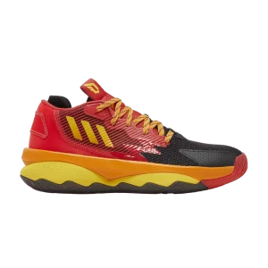 adidas Pixar x Dame 8 Big Kid 'Mr. Incroyable' Équipe Rouge/Jaune/Orange Influence HR1613